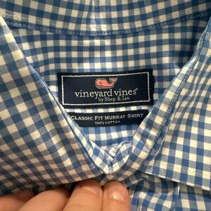 Vineyard Vines Light Blue Gingham Men's Shirt